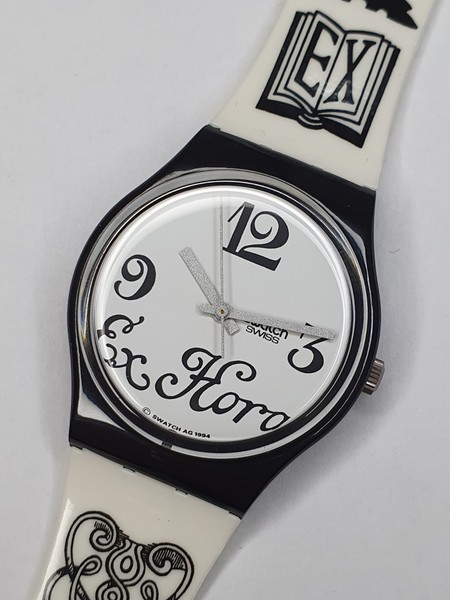 Swatch Black Letter GB163 - fonctionne - 34mm