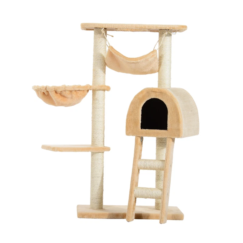 PawHut Cat Tree Scratching Activity Center