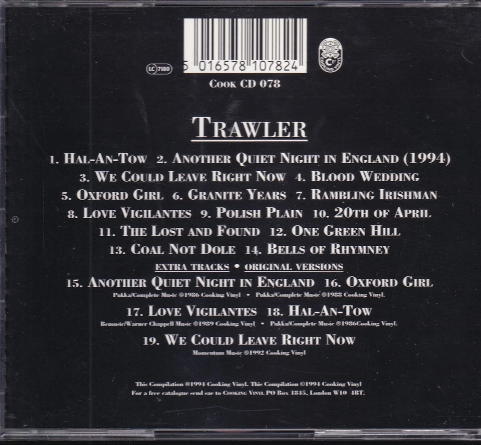 Oyster Band / Trawler  - Bonus Tracks (NEU) - Bild 2 von 2