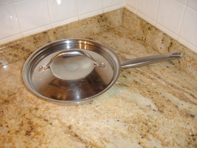 Kirkland Signature Pro Copper Core 10'' Stainless Sauté Pan Skillet w/Lid ITALY