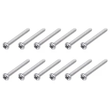 Machine Screws (M2x16mm) 100Pcs, Phillips Cross Pan Bolts 304 Stainless Steel