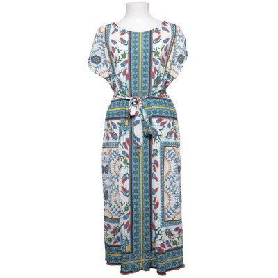 Camilla Thulin, Kaftan, Größe: 46, Blau/Weiß/Mehrfarbig, Polyester/Viskose #Cv0