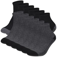 COOVAN Men's Athletic Ankle Socks 12 Pack Mens Cushion Comfort Casual Running...