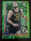 2025-26 Topps Chrome Stephen Curry #201 Green Wave Refractor /99