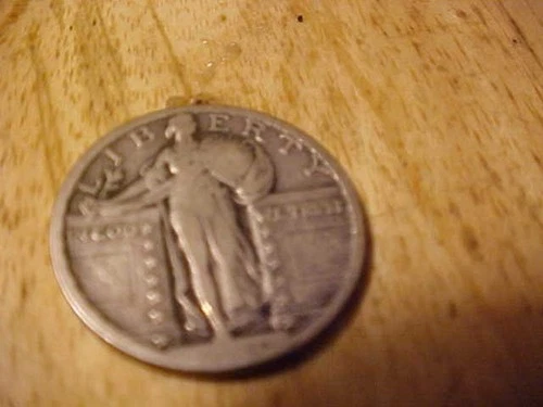 1920-D   Standing Liberty Quarter -Fine+ 90% Silver. F