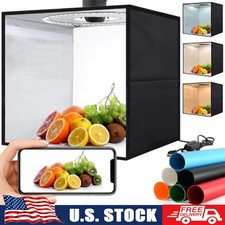 12"x12" LED Light Box Tent Portable Photo Studio Photography Shooting Background