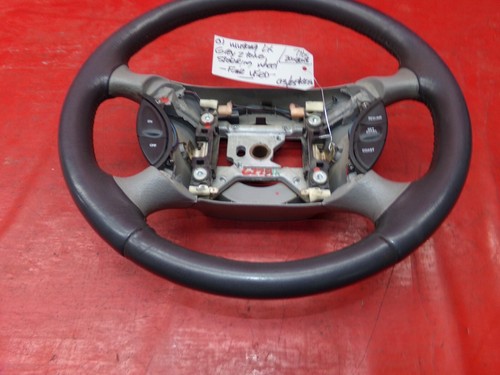 99-04 01 FORD MUSTANG LX GT 2 TONE GREY GRAY LEATHER WRAPPED STEERING WHEEL OEM - Picture 3 of 12