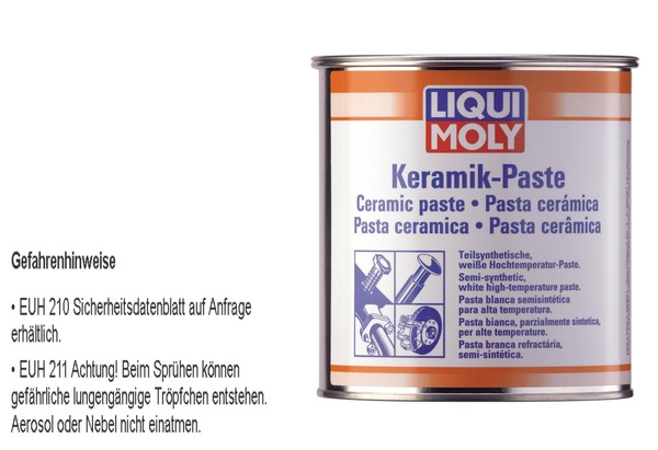 Liqui Moly Keramik-Paste Ceramic Paste Montagepaste Schmiermittel 1Kg-image