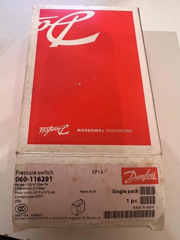 Presostato danfoss kp1a 060-116291 Foto 2 de 4