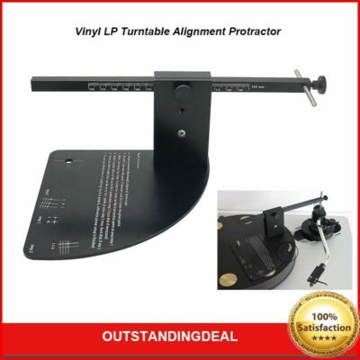 Vinyl LP Turntable Alignment Protractor Tool For Turntable Phono Record Player
