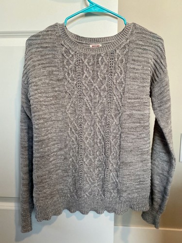 Cute Gray Junior Women's Sweater Top 