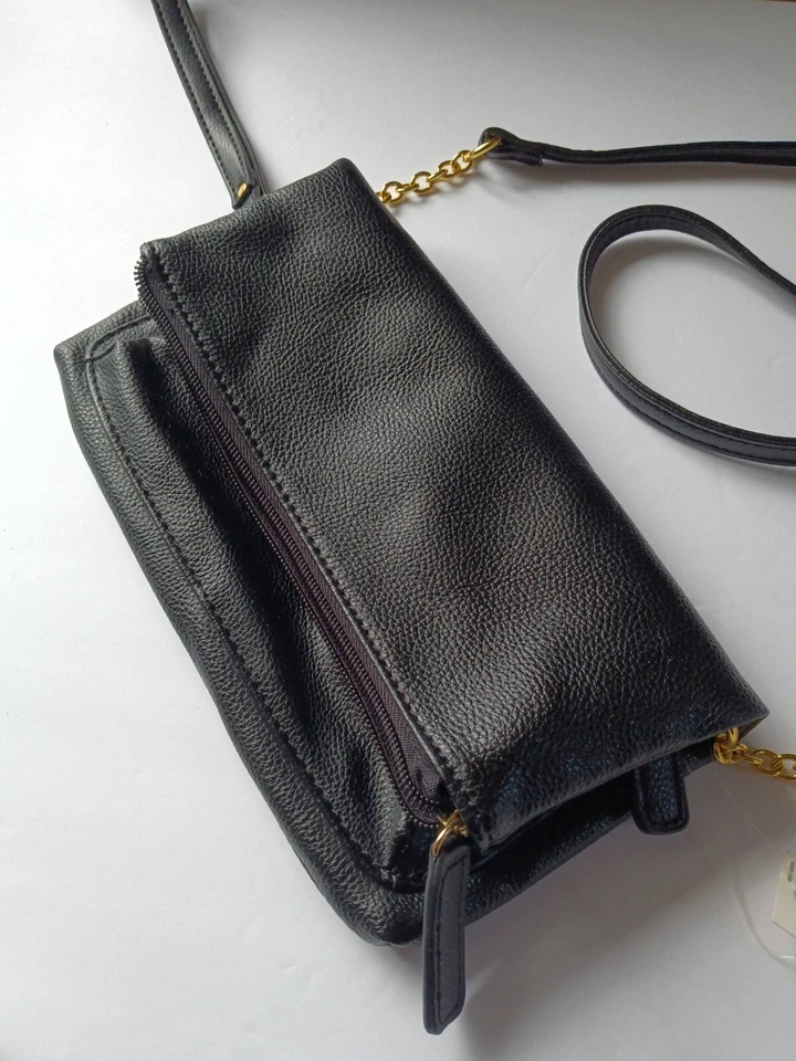 Bolso Bandolera Van Heusen Plegable Cremallera Cadena Boho Ciudad Escuela Viaje Nuevo con Etiquetas Foto 3 de 4