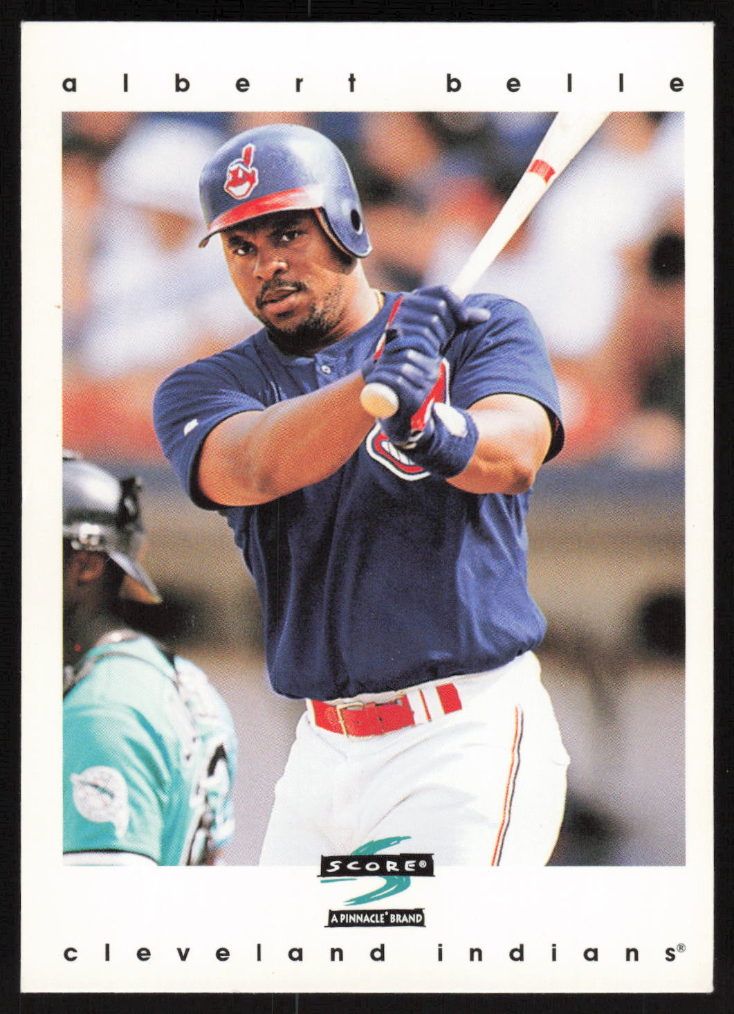 1997 Score Cleveland Indians #1 Albert Belle     Cleveland Indians Card