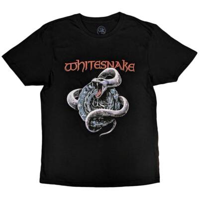 Whitesnake 'Silver Snake' (Schwarzes) T-Shirt - NEU & OFFIZIELL!