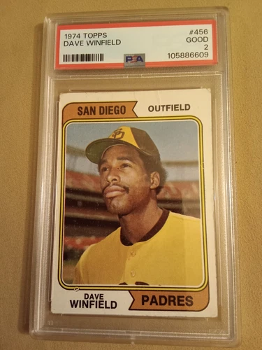 1974 Topps Dave Winfield #456 Graded PSA 2 Rookie Baseball Card
