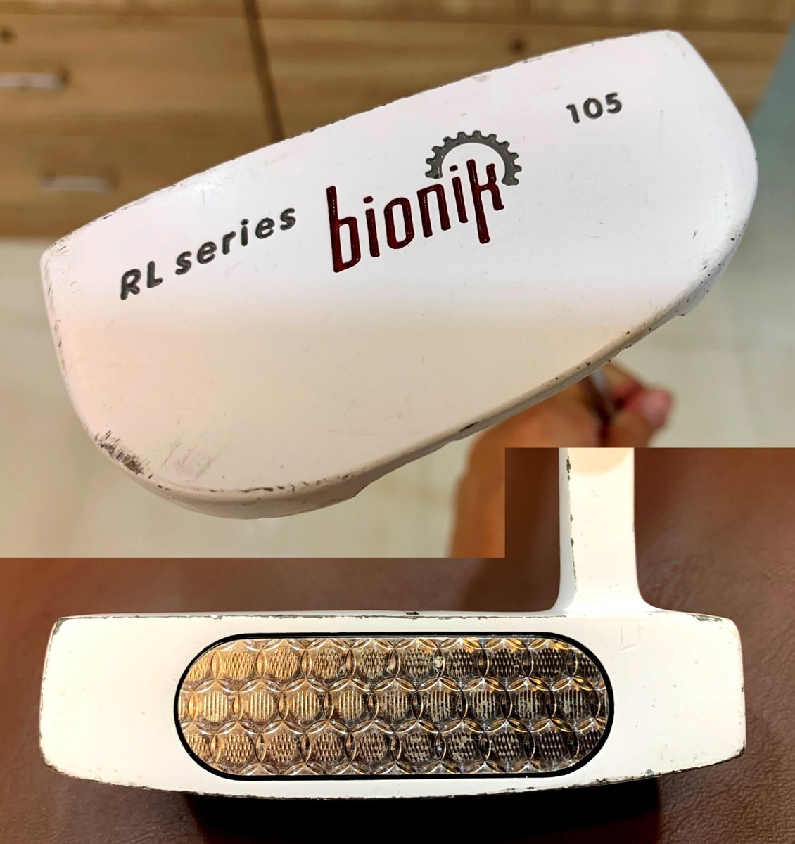 Putter Bionik RL Series 105 Maillet – 33,5 Pouces, Shaft Acier, Droitier (besoin Grip)