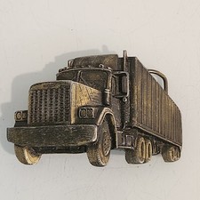 1980 Belt Buckle Big Rig Semi Truck By The Great American Buckle Co. Chicago