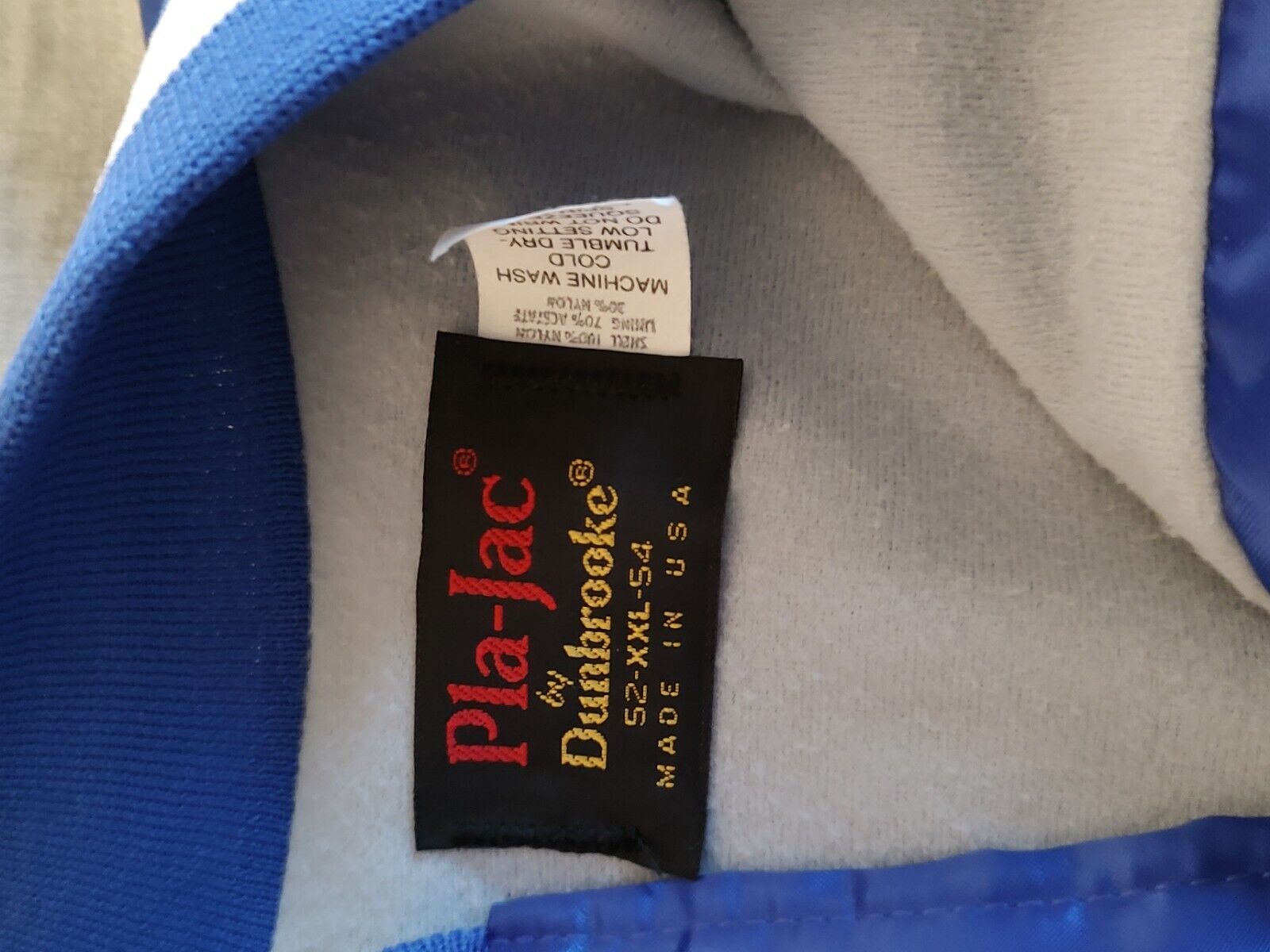 Pla-Jac by Dunbrooke Varisty Jacket XXL Royal Blu… - image 7