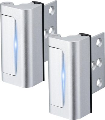 2 Pack Home Security Door Lock,Childproof Door Reinforcement Lock,with 3'' Stop