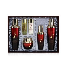3W CLINIC RED GINSENG NOURISHING SKIN CARE SET - TONER EMULSION CREAM SERUM