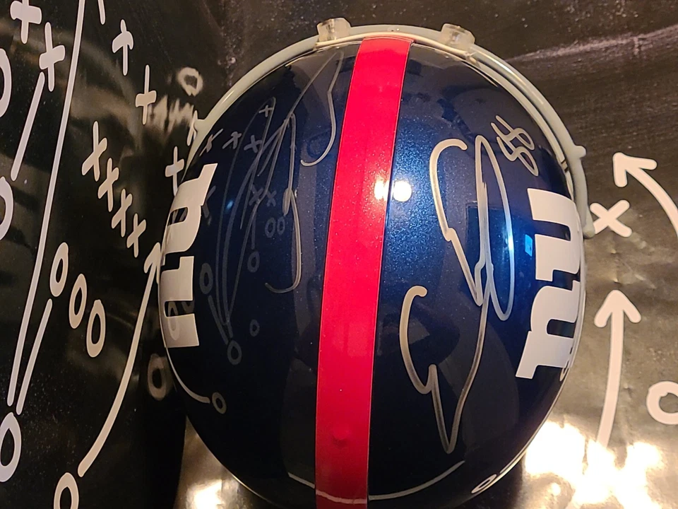 Capacete Proline tamanho completo assinado por Evan Ingram com # 88. Raro assinado em ambos os lados - Imagem 3 de 4