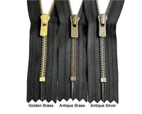 EXCELLA Zipper YKK #2 Closed-End Color Black 7"or 9" and Element Color