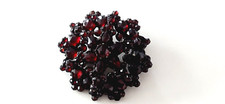 GRANAT BROSCHE ° Antikschmuck ° Granat Steine ° GRANAT °