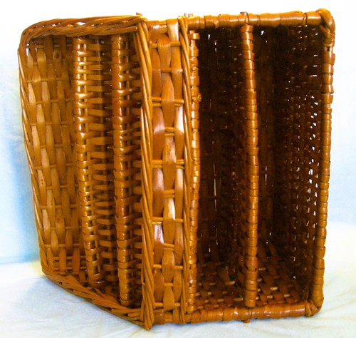 Vintage 1970s Large Wicker Rattan Desk Organizer Letter Holder Tray Sturdy Nice - Picture 7 of 9