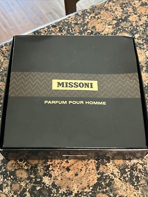 MISSONI Pour Homme 3 piece .8 oz after shave, .17 eau de parfum .8 oz shower gel
