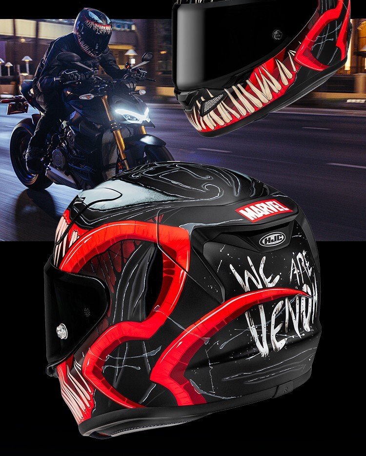 Marvel Venom Helmet Replica HJC RPHA 12 Venom Marvel Sport