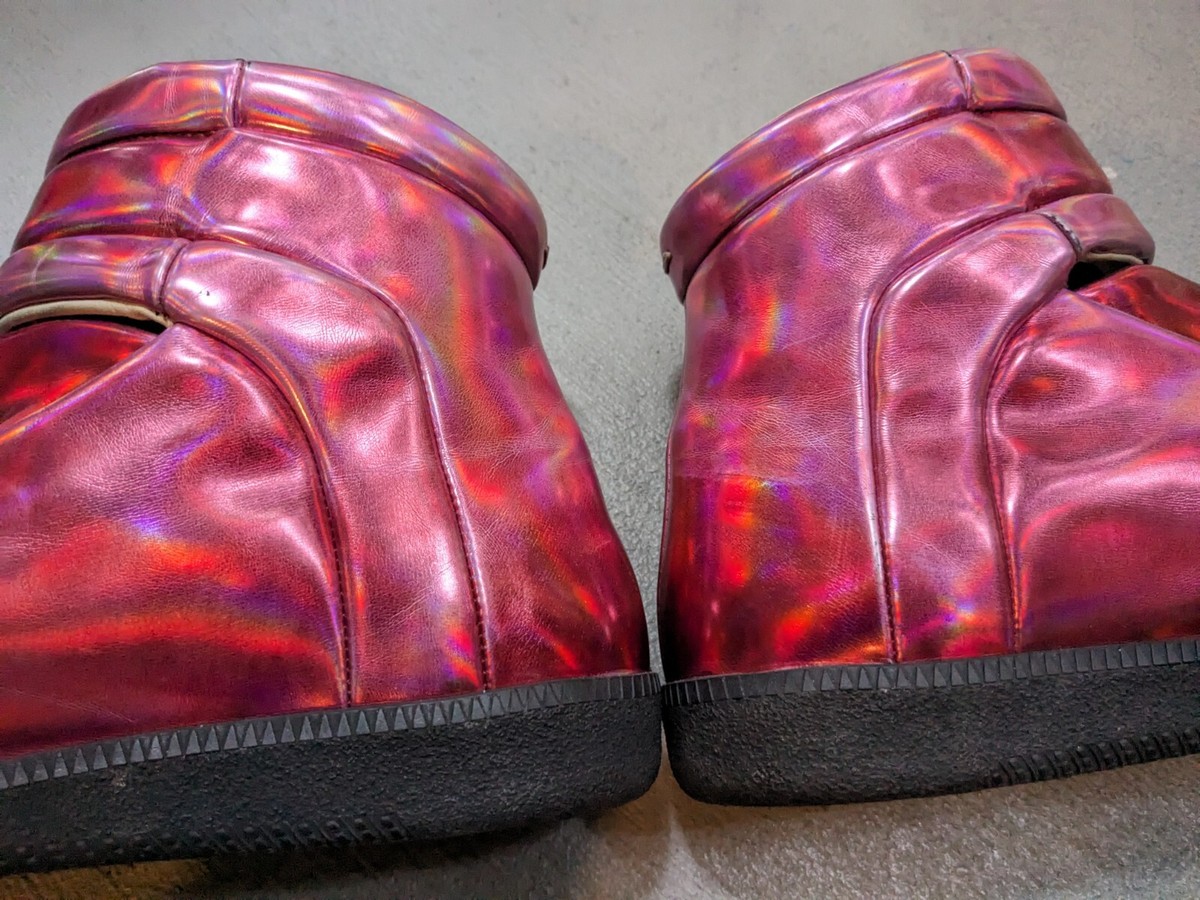 Maison Margiela Future Men 8 41 Red Patent Leather High Top 