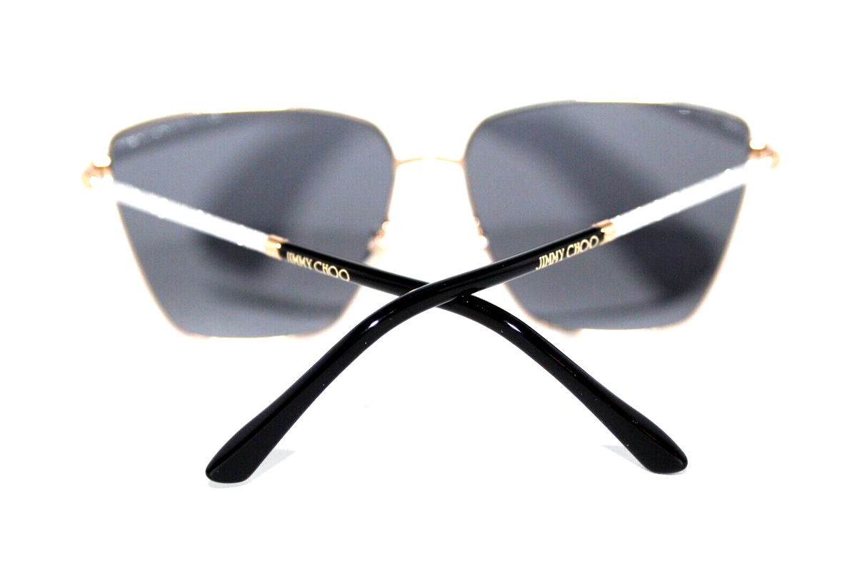 NEW JIMMY CHOO LAVI/S 2M2IR GOLD BLACK AUTHENTIC SUNGLASSES 