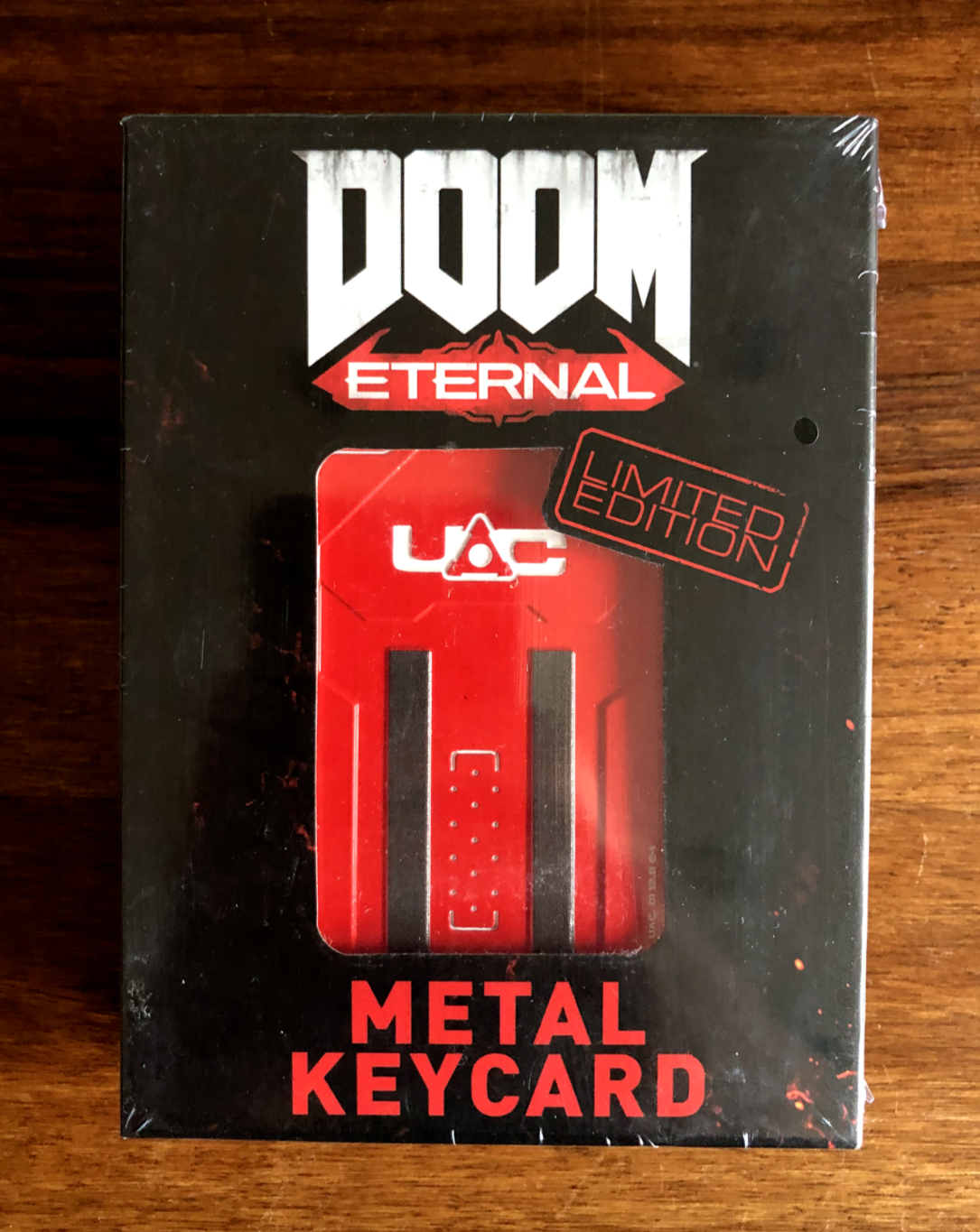 Doom Eternal RED UAC KEY CARD Limited Edition 5"" Metal Prop Replica