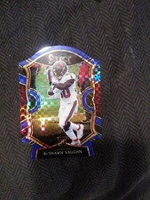 2020 Select Keshawn Vaughn Blue Checkered Prizm Die Cut Concourse No. 73