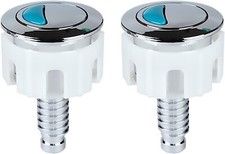 2 Pack Dual Flush Oval Toilet Button Flushing Push for Valve Replacement