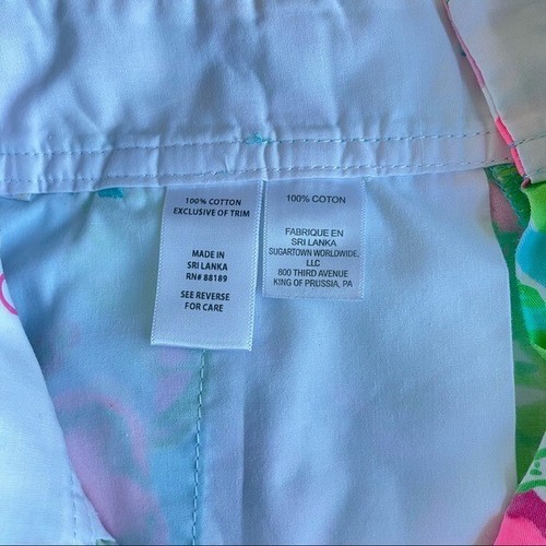 Corto LILLY PULITZER Talla 00 Impreso de Hibisco The Callahan L14 - Imagen 7 de 12