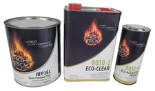 High Teck HFP161 800J White Diamond Pearl Basecoat Paint & 8030 Clearcoat