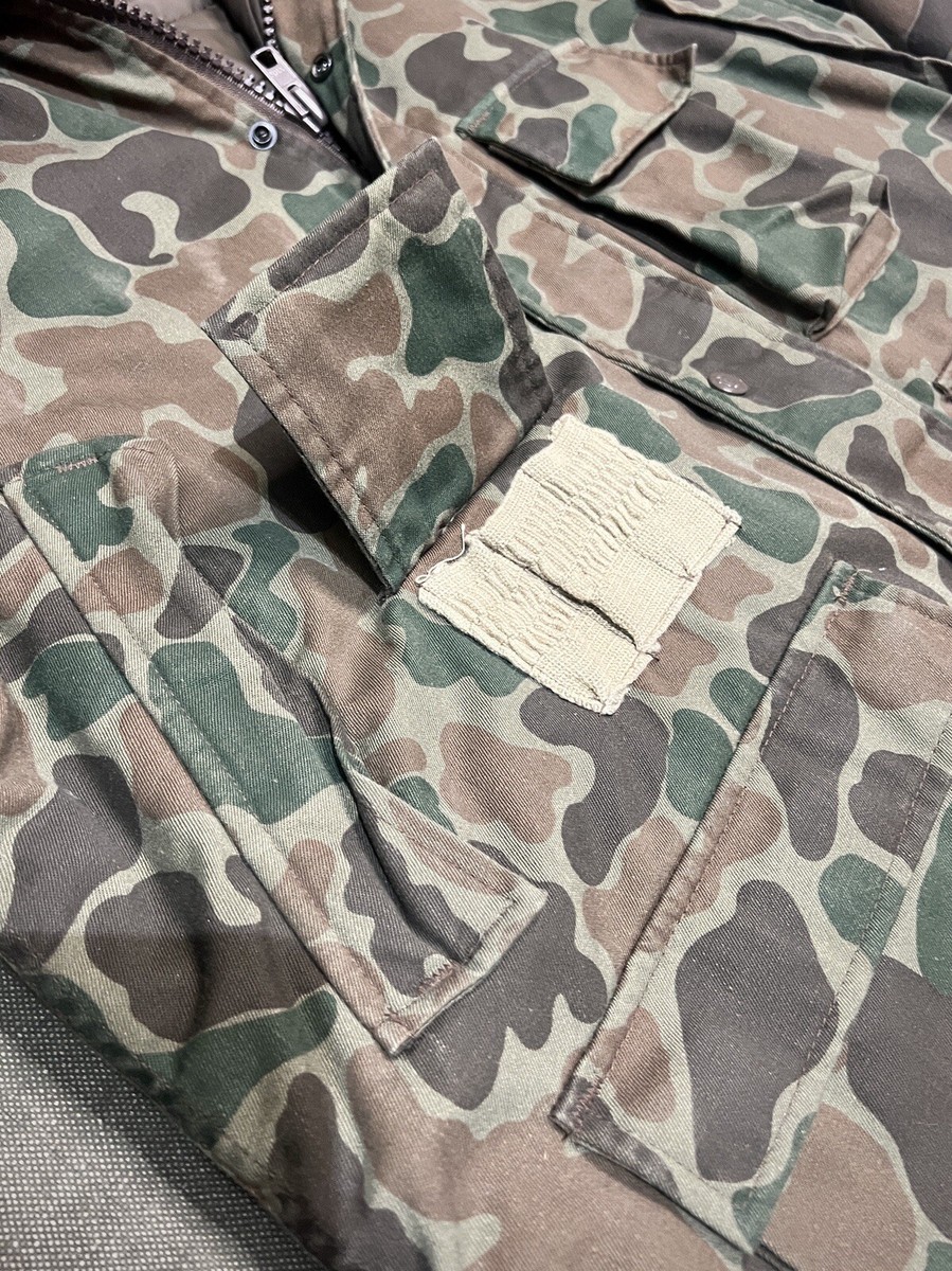vtg 80's Woolrich Duck Camo Jacket Made in USA Hunting Streetwear