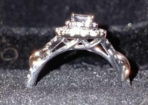๐9ct White Gold 0.50ct G-H Colour I1-I3 Clarity Diamond Ringย ~ UK N/US 6 1/2๐ - Picture 4 of 11