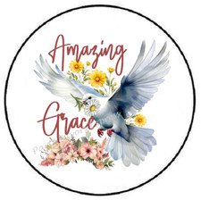 AMAZING GRACE DOVE ENVELOPE SEALS LABELS STICKERS PARTY FAVORS