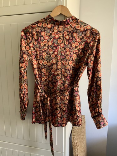 naf naf Silk Boho Bluse Size S - Bild 2 von 4