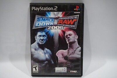 PS2 WWE SmackDown vs. Raw 2006 Sony PlayStation 2 w/ Case FREE SHIPPING