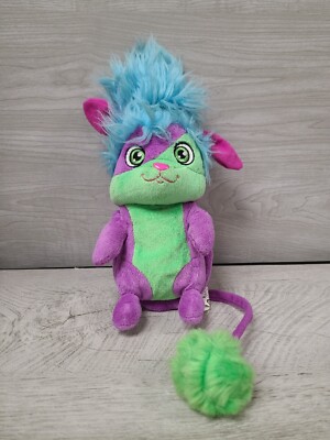 Popples Yikes 2015 Spin Master Purple Green Blue  Plush Stuffed Animal Netflix