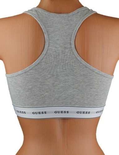 GUESS Damen Womens Basic Bralette Grey Grau in XS S M L XL - NEU - Imagen 2 de 2