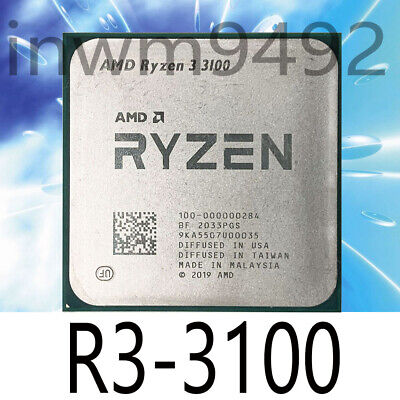 AMD Ryzen 3 3100 R3-3100 3.6-3.9GHz 4Core 8Thread Socket AM4 65W CPU  Processor | eBay
