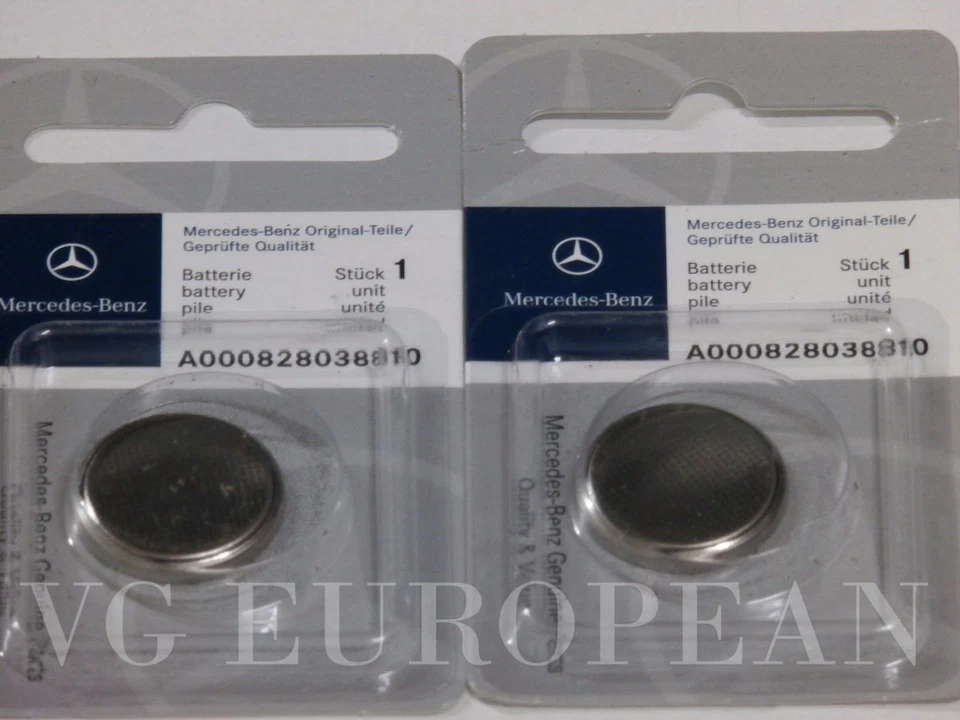 Mercedes-Benz Genuine Remote Keyless Key Battery 2 Pack OE Original NEW  - Image 1 of 2