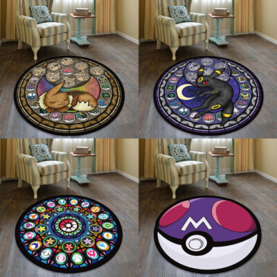Pokemon Eevee Cute Anime Manga Plush Floor Rug Carpet Room Doormat Non Slip Mat Ebay