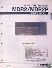 Yamaha MDR2 MDR2P MIDI Disk Recorder Data File Sequencer Original Service Manual