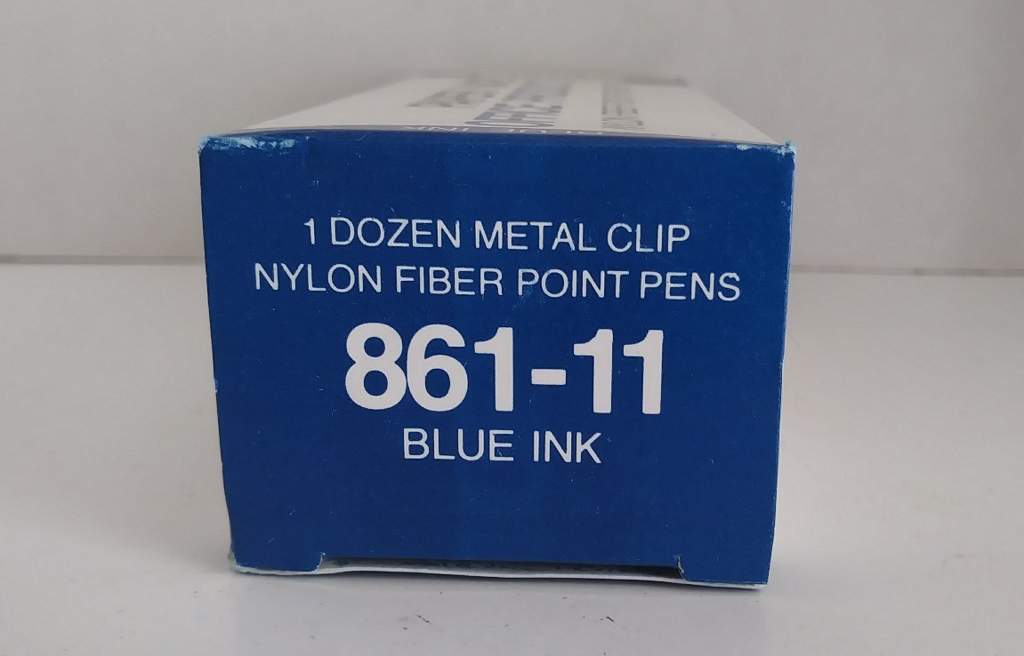 PaperMate 86111 Blue Nylon Fiber Point Porous Pens Series 860 1 Dozen