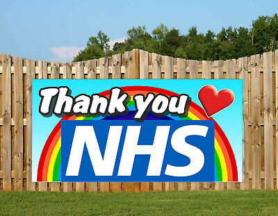 Hospital KEY WORKERS Thank you NHS PVC VINYL BANNER  3ft x 4ft  sign